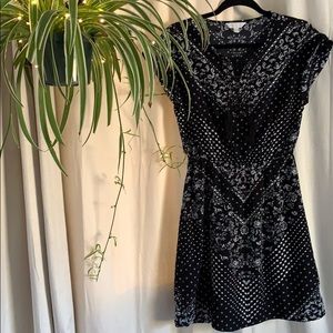 Black and white patterned Summer dress